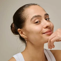 LIVA HOOPS FORGYLDT | BLUE QUARTZ