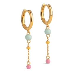 LOLA BOLD HOOPS FORGYLDT | RAINBOW