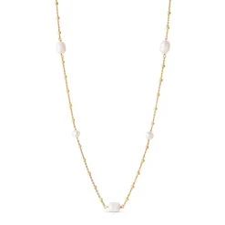 LOLA PERLITA HALSKÆDE FORGYLDT | LEMONE PEARL