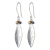 LONGFUL LAPIS LAZULI TIGER EYE EARRINGS
