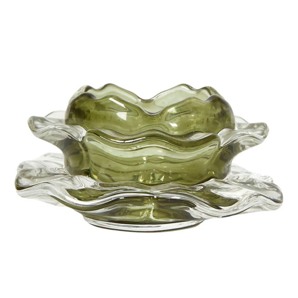 LOTUS FYRFADSSTAGE I GLAS 9X6 - GRØN