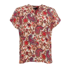 LUNA ANDREA S/S TOP | VIVID ROUGE