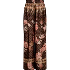 LUNET BOTANICAL BORDER PANTS | BLACK