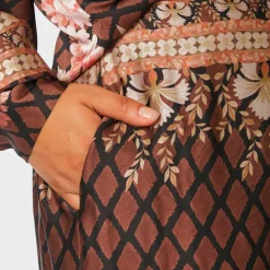 LUNET BOTANICAL BORDER PANTS | BLACK