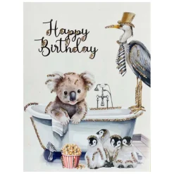 LYKØNSKNINGSKORT 13X9 CM | HAPPY BIRTHDAY