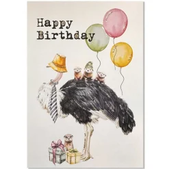 LYKØNSKNINGSKORT 13X9 CM | HAPPY BIRTHDAY