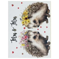 LYKØNSKNINGSKORT 13X9 CM | MRS. & MRS