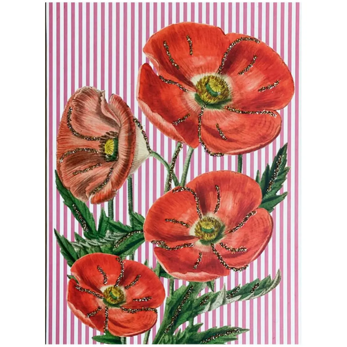 LYKØNSKNINGSKORT 13X9 CM | POPPY