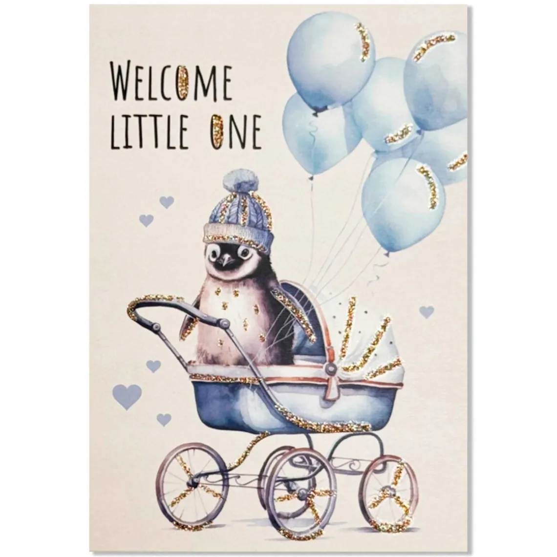 LYKØNSKNINGSKORT 13X9 CM | WELCOME LITTLE ONE