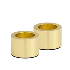 LYSESTAGE - 2 STK. 3,2X2,3 CM | MAT MESSING