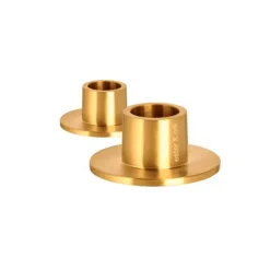 LYSESTAGE SMALL/BØRSTET GULD - SÆT M/2 STK.