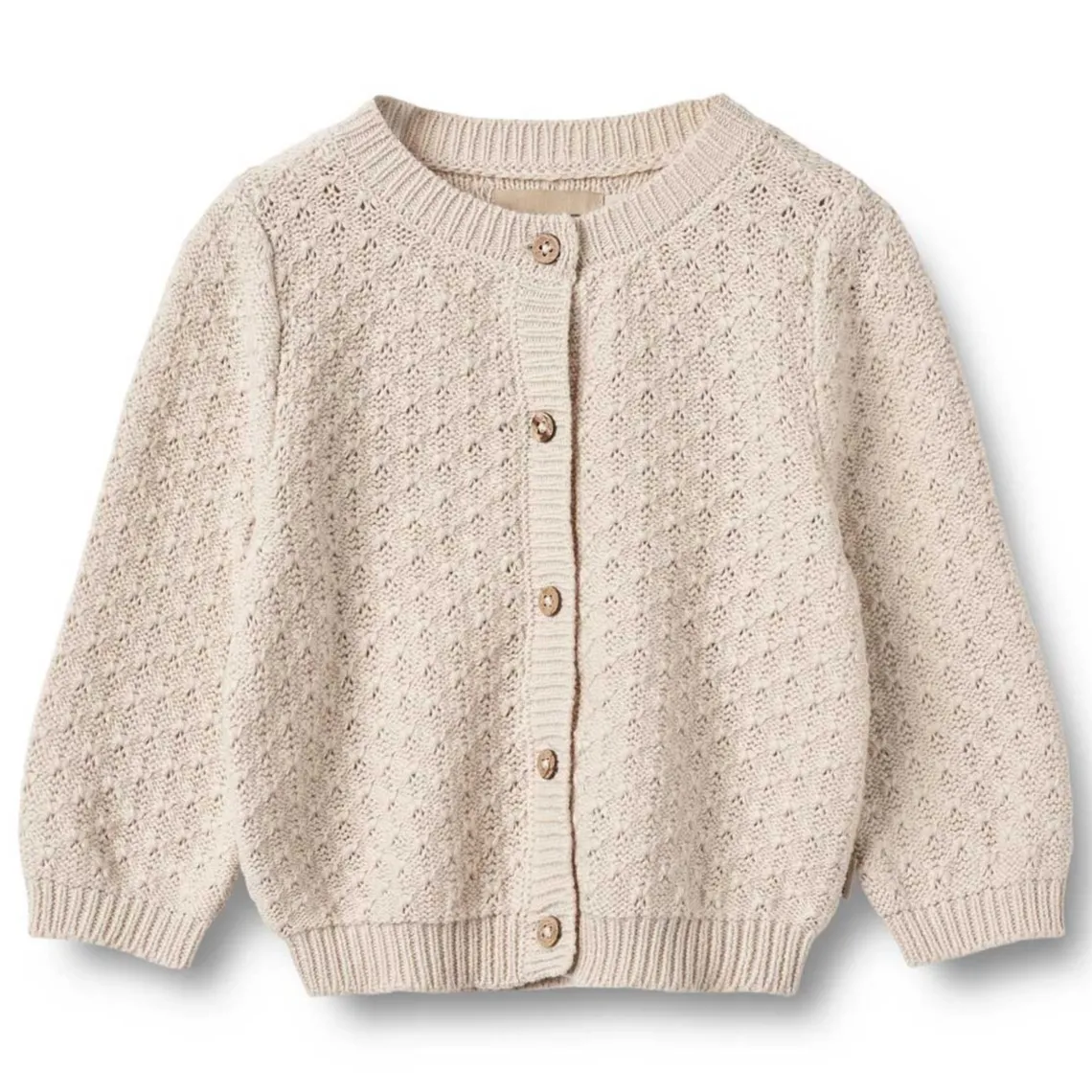 MAGNELLA STRIKKET CARDIGAN | OFF WHITE