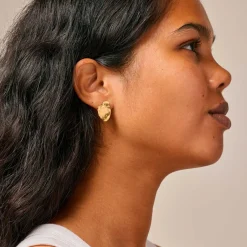 MAIA LARGE ØRERINGE | FORGYLDT