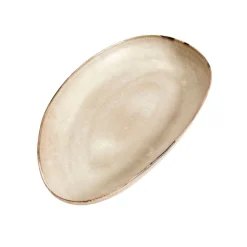 MAME OVALT FAD LARGE 43X24CM | OYSTER