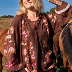 MARIGOLD BLOUSE | COFFEE