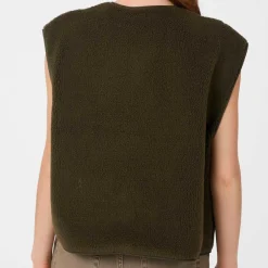 MARIKO TEDDY VEST | ARMY
