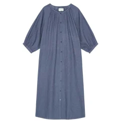 MAY SHIRTDRESS LINEN | SEA BLUE