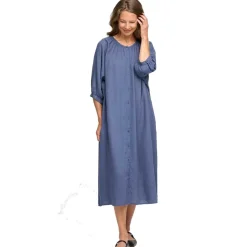 MAY SHIRTDRESS LINEN | SEA BLUE