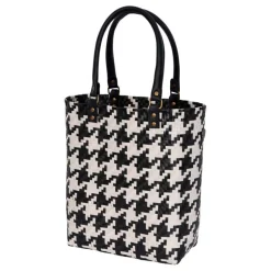 MAYFAIR SHOPPER W/PATTERN | BLACK W/CHAMPAGNE