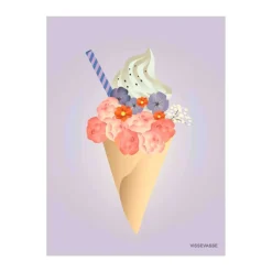 MINI ANLEDNINGSKORT A7 | ICE CREAM FLOWER