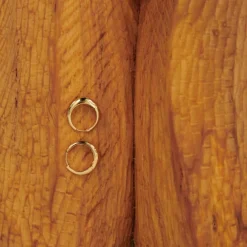 MINI GLOBE HUGGIE ØRERINGE | FORGYLDT