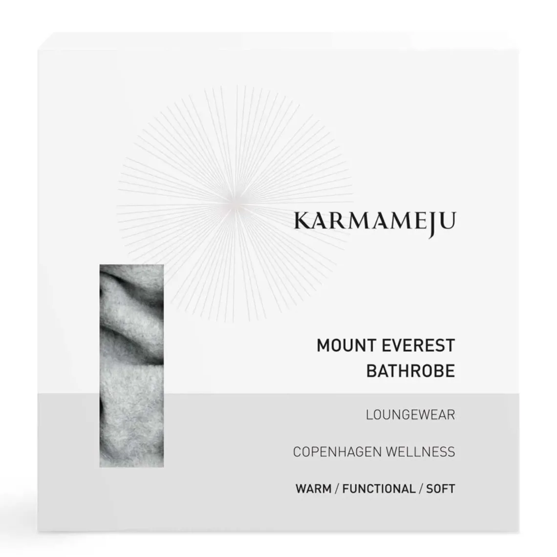 MOUNT EVEREST BADEKÅBE I FLEECE | LIGHT GREY