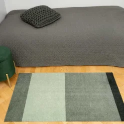 MÅTTE STRIPES HORIZONT 67X120 | LIGHT/DUSTY/DARK GREEN