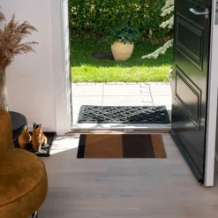 MÅTTE STRIPES HORIZONT 67X120 | BRUN/COGNAC