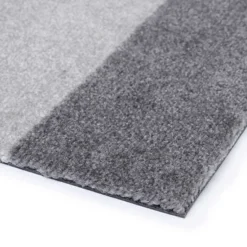 MÅTTE STRIPES HORIZONTAL 60X90 | STEEL/LYS GRÅ