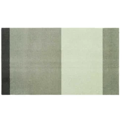 MÅTTE STRIPES HORIZONTAL 40X60 | LYS/STØVET/MØRK GRØN
