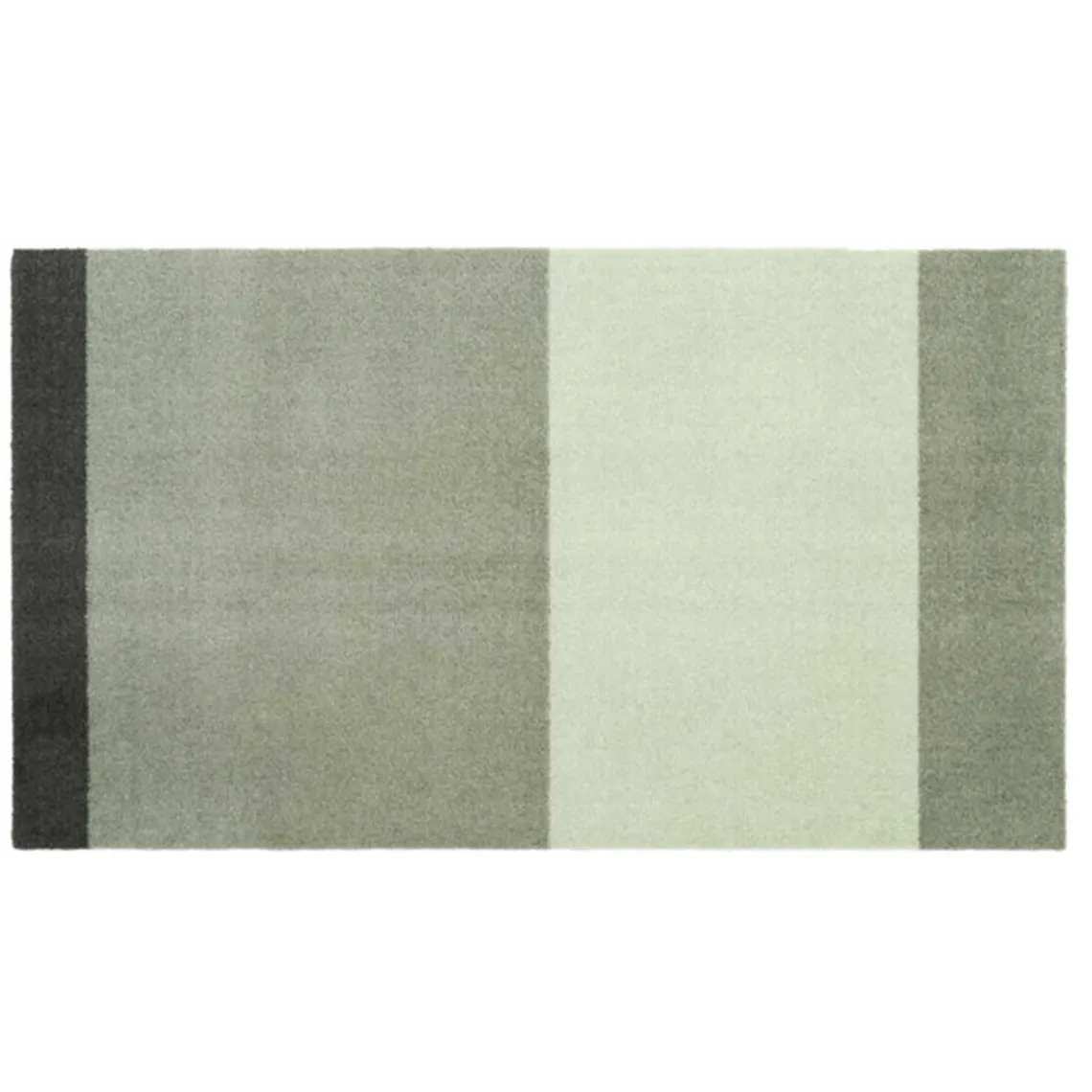 MÅTTE STRIPES HORIZONTAL 40X60 | LYS/STØVET/MØRK GRØN