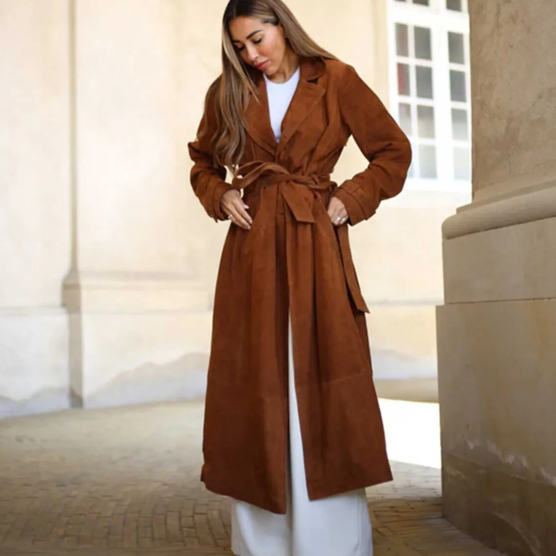 NAOMI TRENCH COAT | COGNAC
