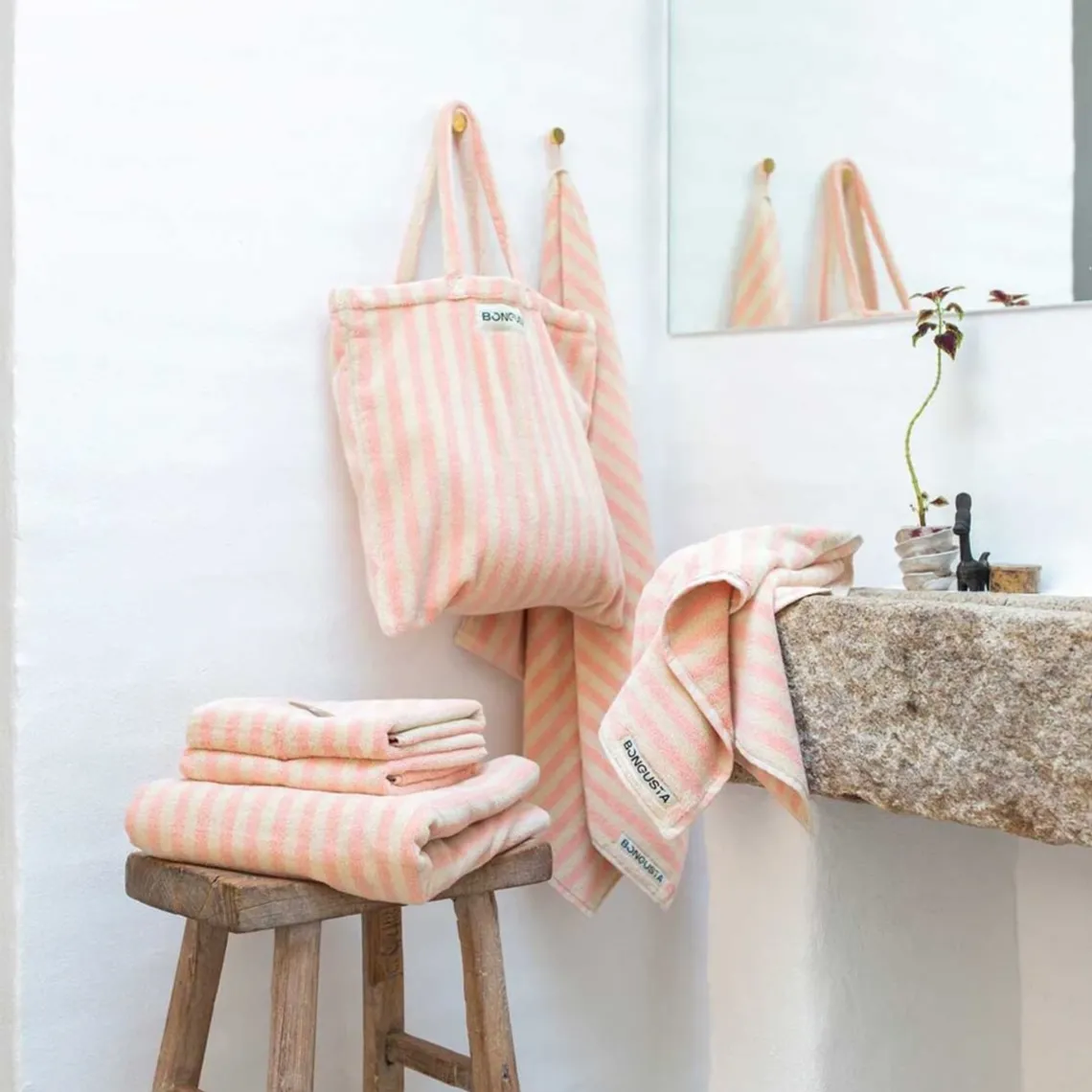 NARAM BADEHÅNDKLÆDE | TROPICAL/CREME