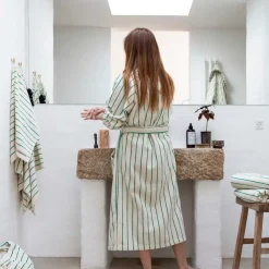 NARAM BADEHÅNDKLÆDE 70X140 CM | PURE WHITE/GRASS