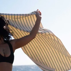 NARAM BADEHÅNDKLÆDE 70X140 CM | PURE WHITE/GRASS