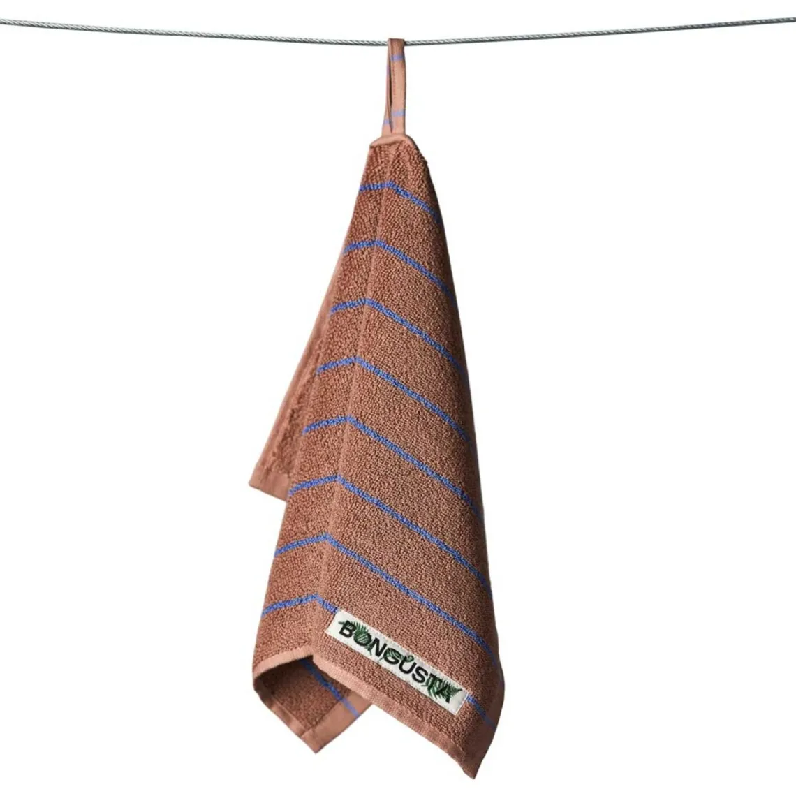 NARAM GÆSTEHÅNDKLÆDE 30X50 CM | CAMEL/ULTRAMARINE