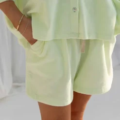 NARAM GYM SHORTS | LEMON SORBET