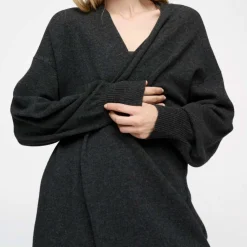 NAYA CARDIGAN MERINO | CHARCOAL MELANGE