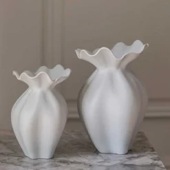 NELLIE VASE - SMALL 16,5X11 CM | OFF WHITE