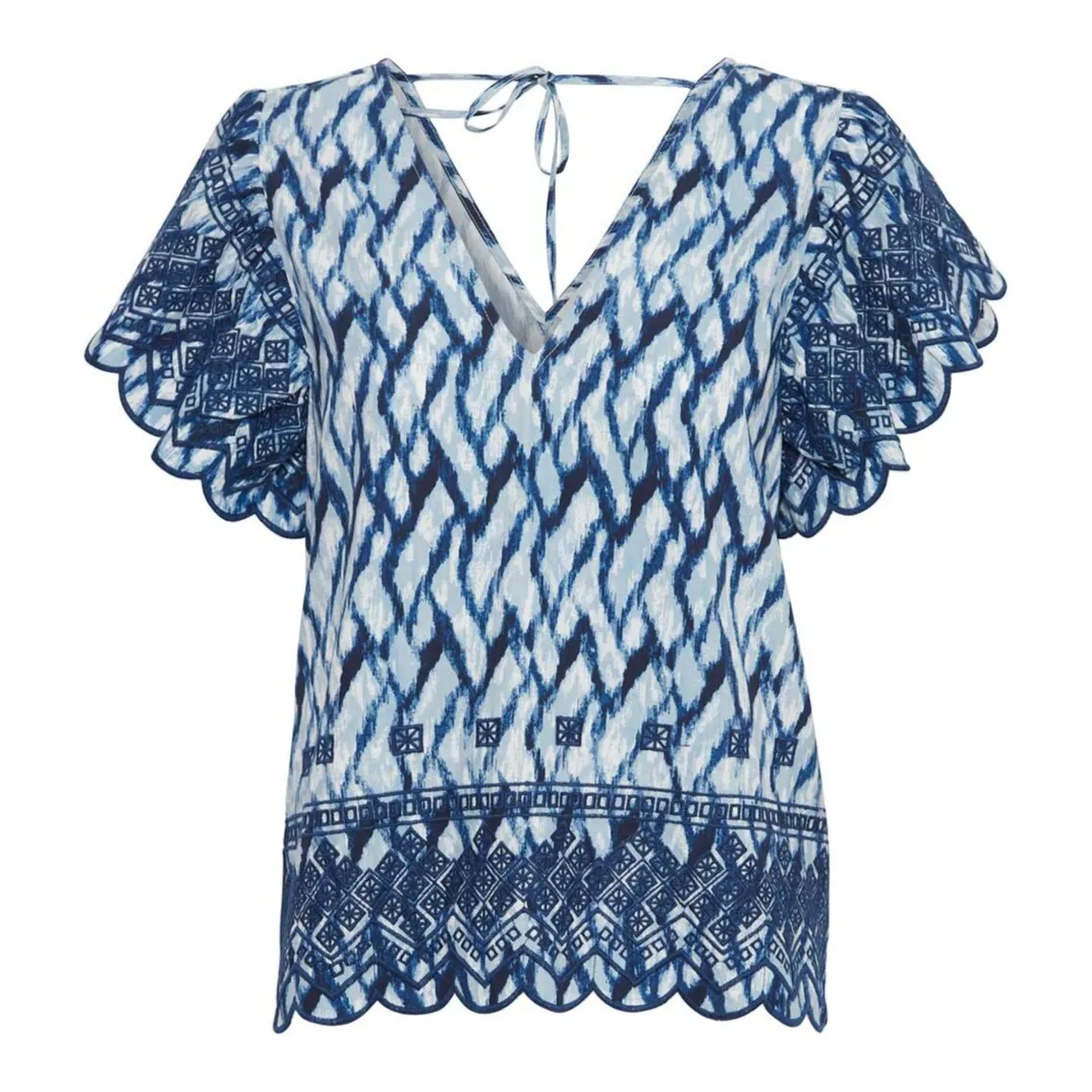NELLIO BLUSE | WATERLINE PRINT