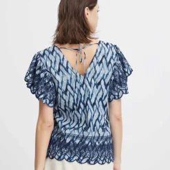 NELLIO BLUSE | WATERLINE PRINT