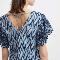 NELLIO BLUSE | WATERLINE PRINT