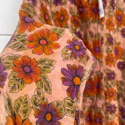 NELLY SKJORTE | LILLA/ORANGE BLOMST