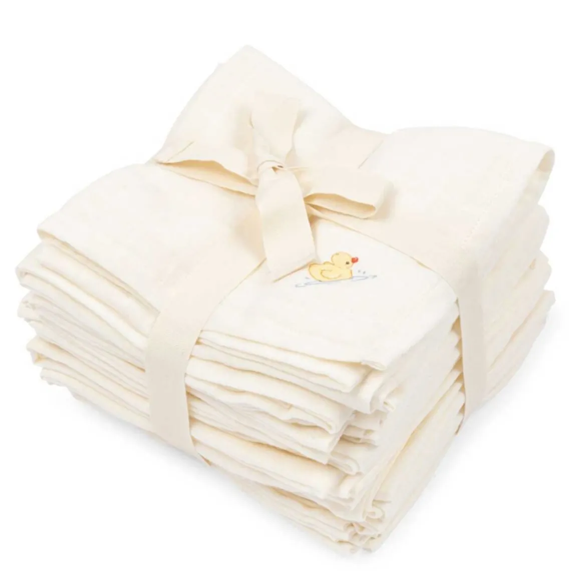 NUVOLI 10-PACK MUSLIN CLOTH | ANTIQUE WHITE