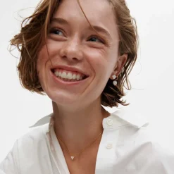 OCEAN HEART HUGGIE ØRERINGE | FORGYLDT