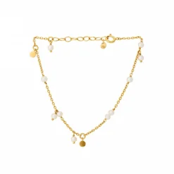 OCEAN PEARL ARMBÅND 16-19 CM | FORGYLDT