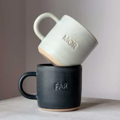 ODA KOP M/NAVN I STENTØJ 8X8 CM | FAR/BLÅ