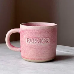 ODA KOP M/NAVN I STENTØJ 8X8 CM | FARMOR/ROSA