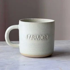 ODA KOP M/NAVN I STENTØJ 8X8 CM | FARMOR/MINT