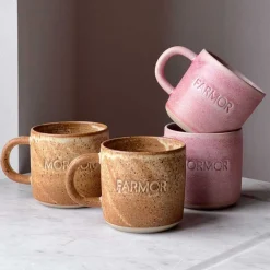 ODA KOP M/NAVN I STENTØJ 8X8 CM | MORMOR/ROSA